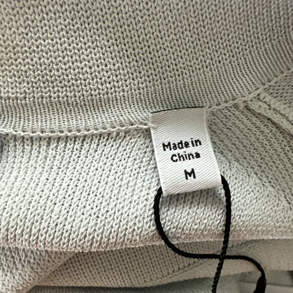 EQUIPMENT Womens Dress Medium Plein Air Blue Midi Stretch Kniit Simple Chic $395 - Picture 9 of 14